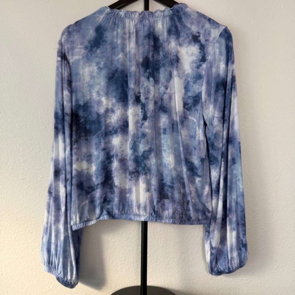 Anthropologie Cloth & Stone Chambray Button Down Shirt Women’s Size L - Picture 7 of 11
